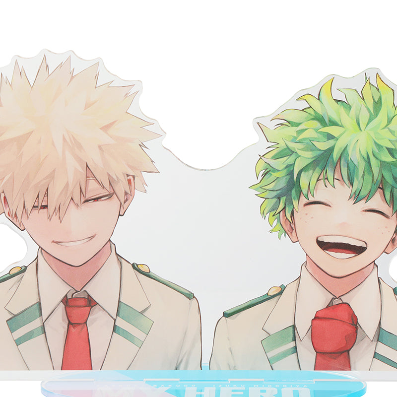 "My Hero Academia" Acrylic MEGA Figures Izuku Midoriya & Katsuki Bakugo