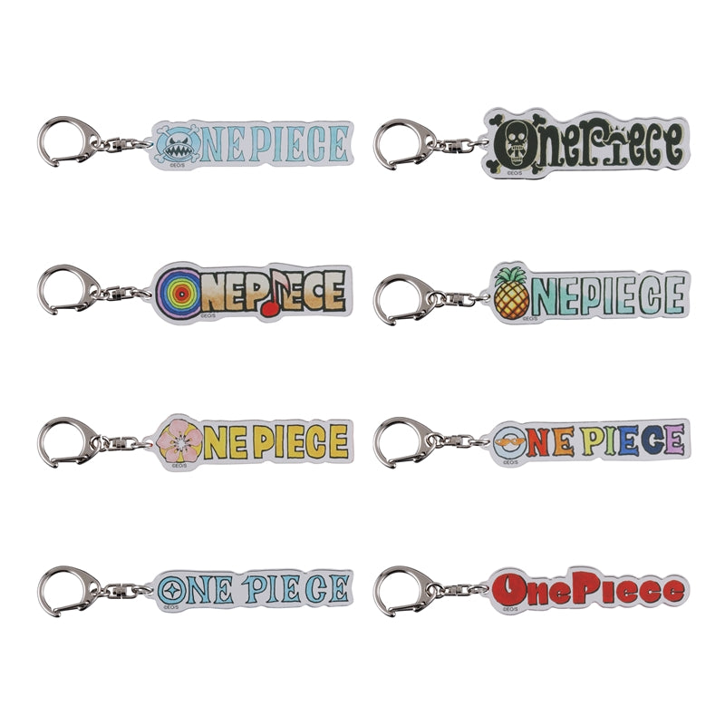 "ONE PIECE" Logo-filled Acrylic Clear Keychain Collection, Vol. 1 (8 types in total / 1 type randomly included)
