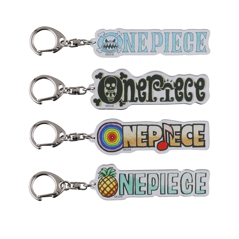 "ONE PIECE" Logo-filled Acrylic Clear Keychain Collection, Vol. 1 (8 types in total / 1 type randomly included)