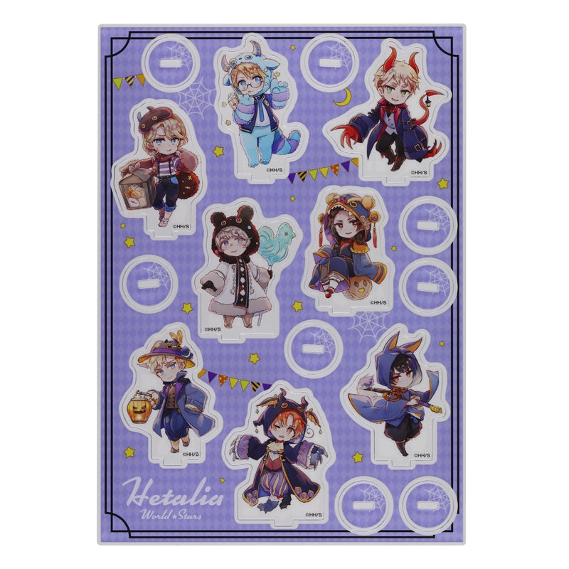 "Hetalia World☆Stars" Acrylic Mini Figure Set of 8 - Not-So-Scary Monster Encyclopedia [JCS Limited]
