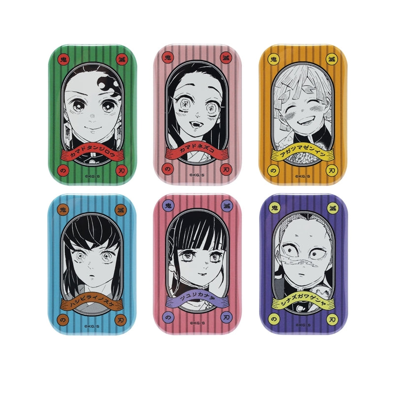 "Demon Slayer: Kimetsu no Yaiba" Square Can Badge Collection (with stand) 1st Edition (15 types in total / 1 type randomly selected)