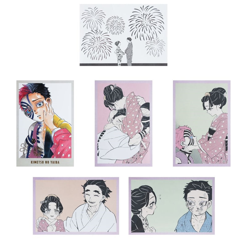 "Demon Slayer: Kimetsu no Yaiba" Memorial Illustration Card Set of 5 - Akaza