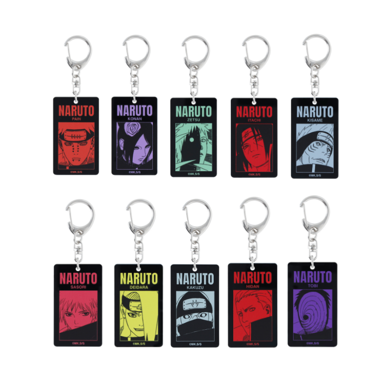 NARUTO Black Acrylic Keychain Collection (10 types in total) (Blind Item)