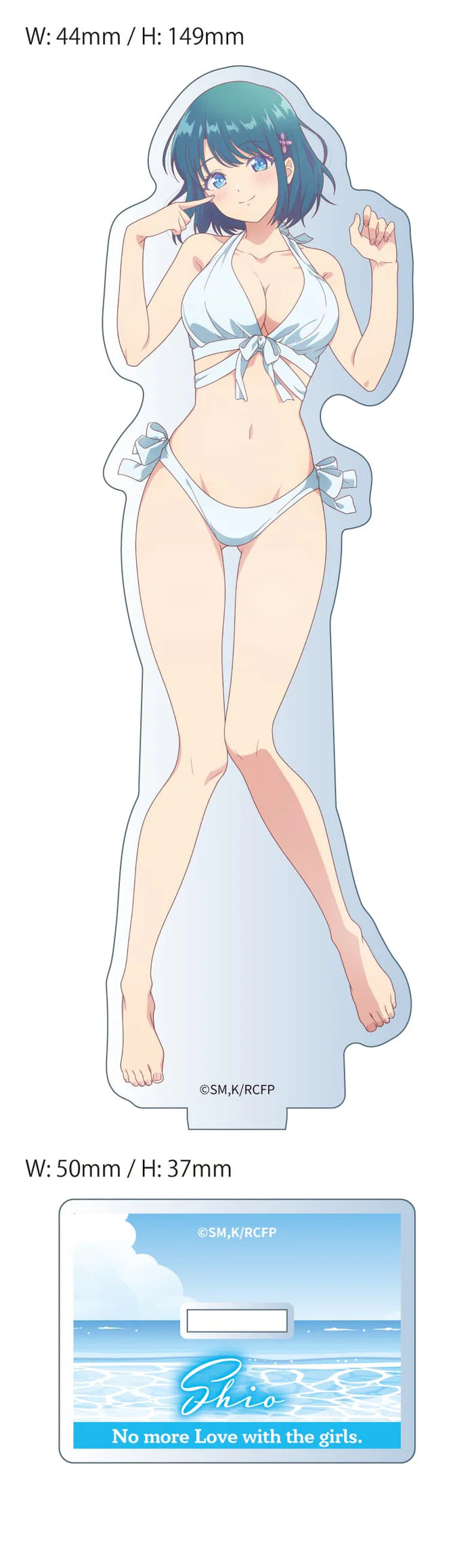 You Can't Be In a Rom-Com with Your Childhood Friends! Original Acrylic Stand Shio Swimsuit Ver.