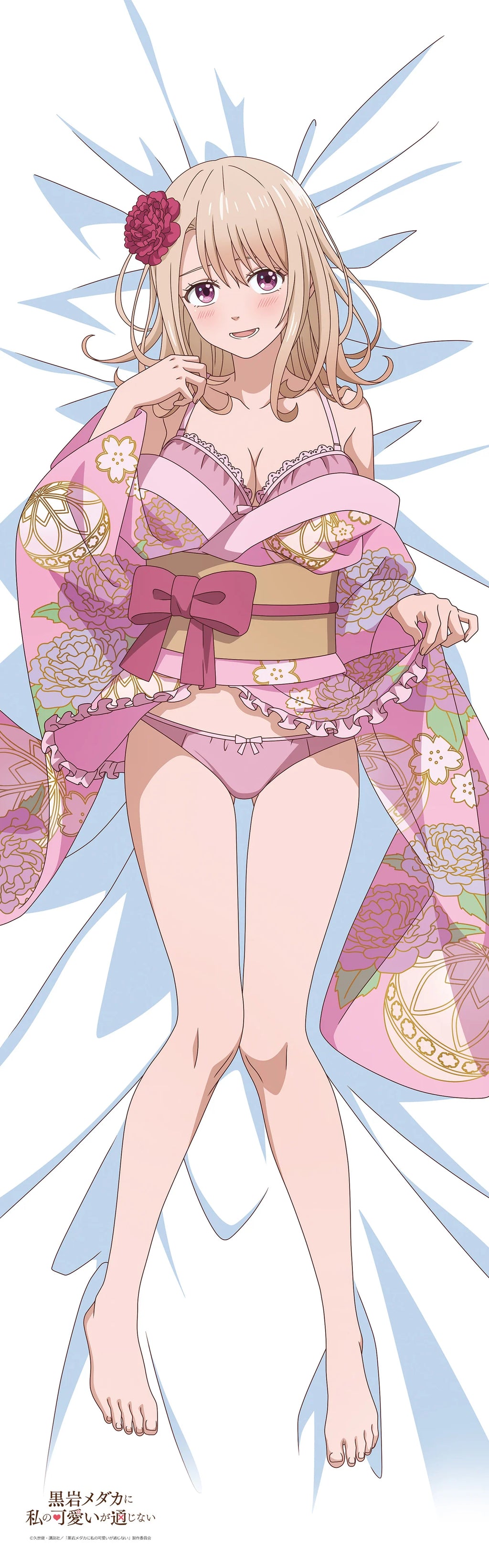 Medaka Kuroiwa Is Impervious to My Charms Original Illustration Premium Body Pillow Cover Mona Kawai Japanese Clothing Ver.