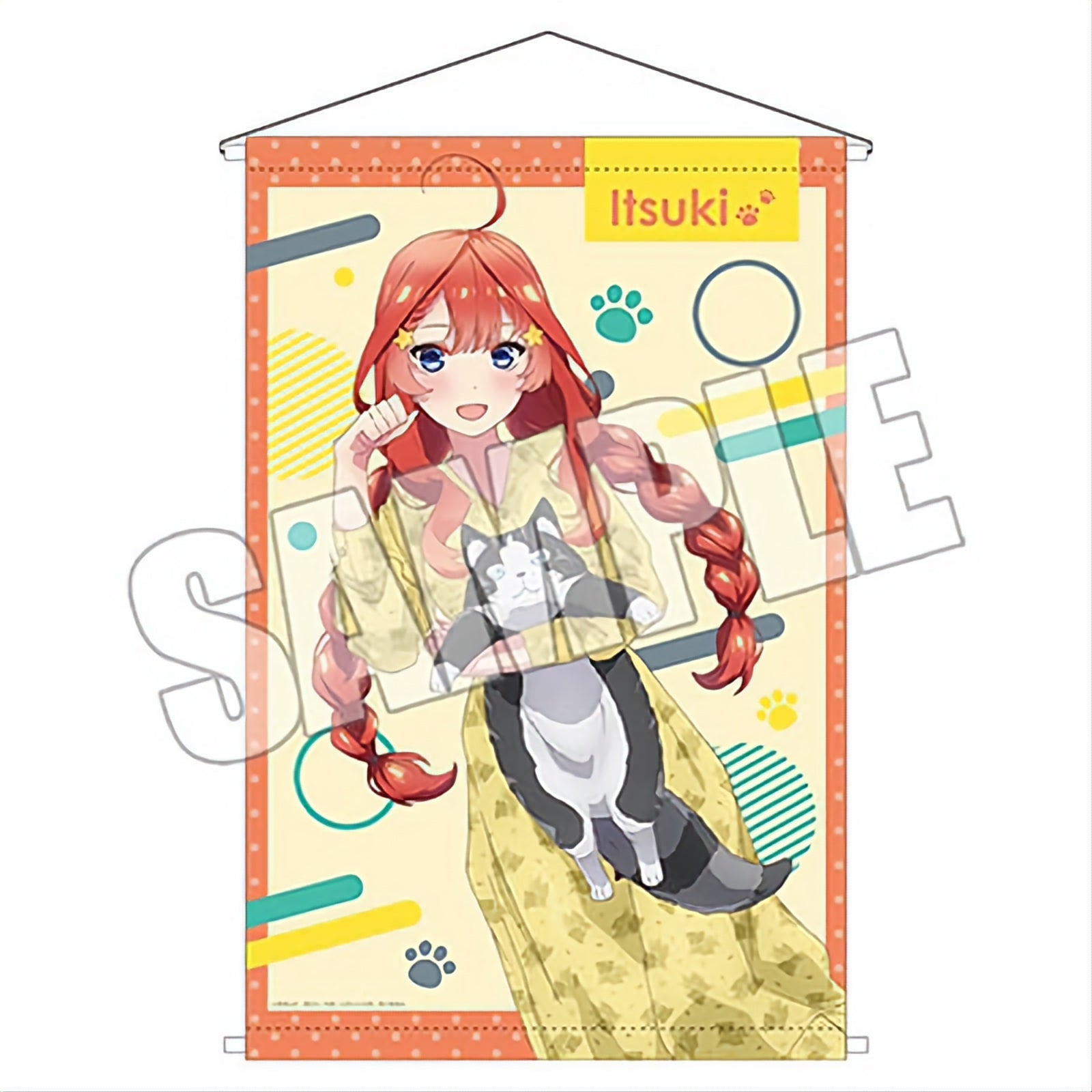 The Quintessential Quintuplets Movie B2 Tapestry Itsuki Nakano with Cat