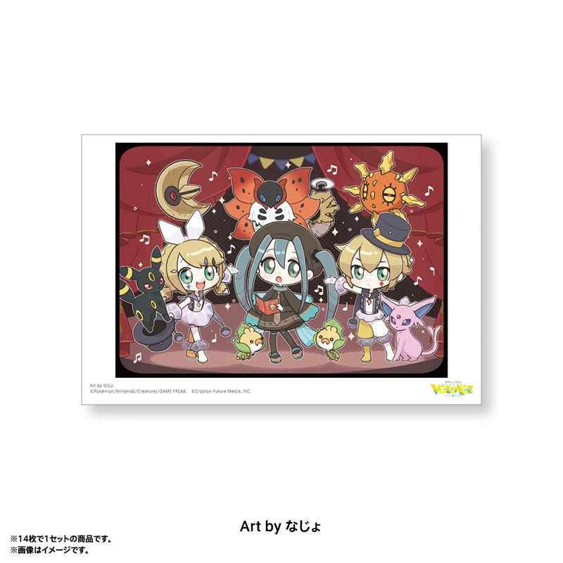 Pokémon feat. Hatsune Miku VOLTAGE Live! Postcard Set A (14 postcards)
