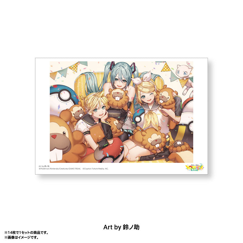 Pokémon feat. Hatsune Miku VOLTAGE Live! Postcard Set D (14 postcards)