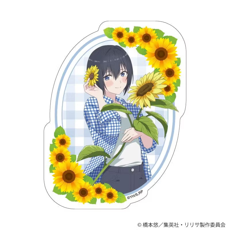 "2.5-Dimensonal Seduction" Die-cut Smartphone Sticker Sunflower ver. (Original Illustration)