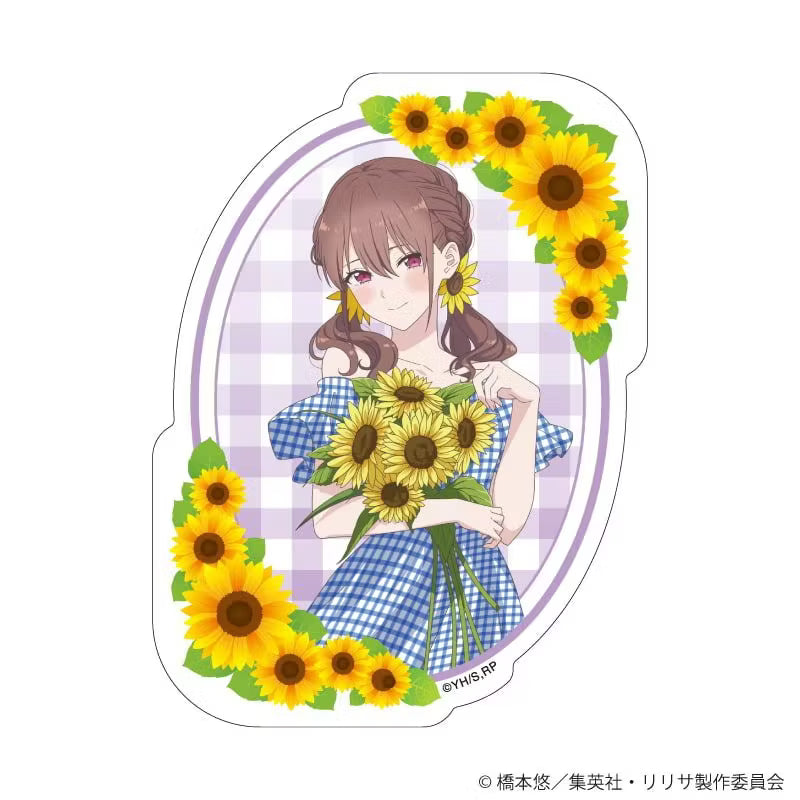 "2.5-Dimensonal Seduction" Die-cut Smartphone Sticker Sunflower ver. (Original Illustration)