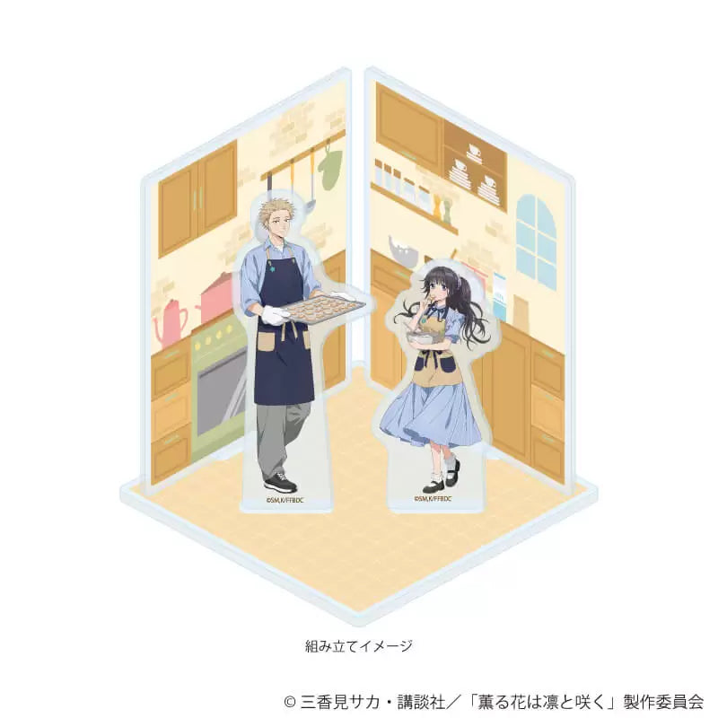 "The Fragrant Flower Blooms with Dignity" Acrylic Diorama 01/Rintaro Tsumugi & Kaoruko Waguri (Original Illustration)