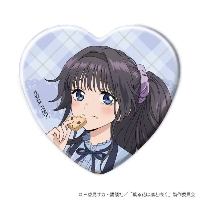 "The Fragrant Flower Blooms with Dignity" Heart Shaped Can Badge 01/Blind (5 types / 1 type randomly selected) (Original Illustration)