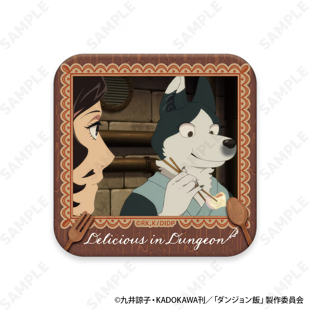 Delicious in Dungeon Trading Mogumogu Square Can Badge (Blind - 8 types)