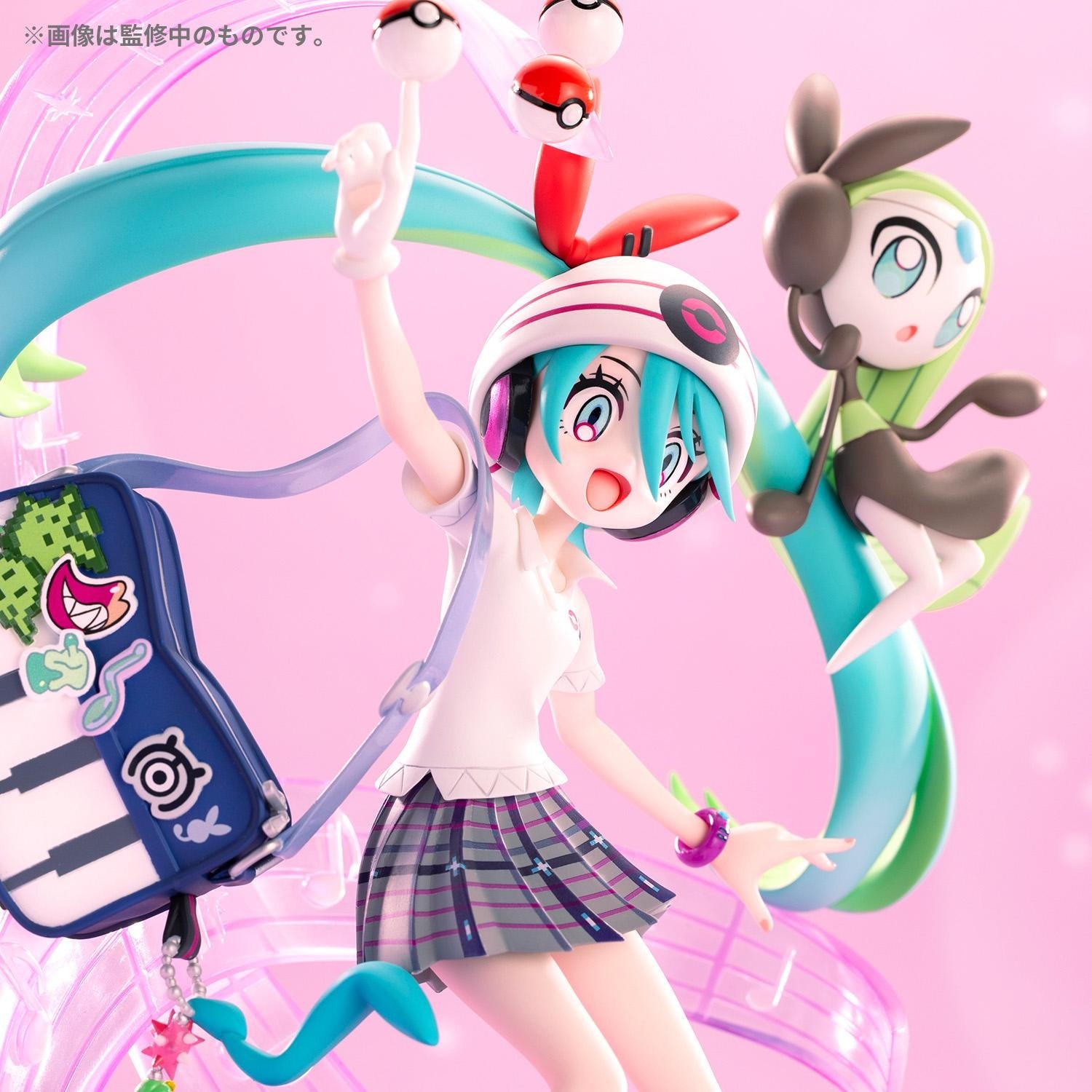 PokéMiku 18 Harmony Stage: Hatsune Miku (Psychic) & Meloetta Figure