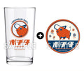 Chainsaw Man Glass & Coaster Set (Pochita Version) [Lawson, @Loppi, HMV exclusive]