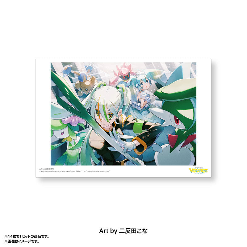 Pokémon feat. Hatsune Miku VOLTAGE Live! Postcard Set B (14 postcards)