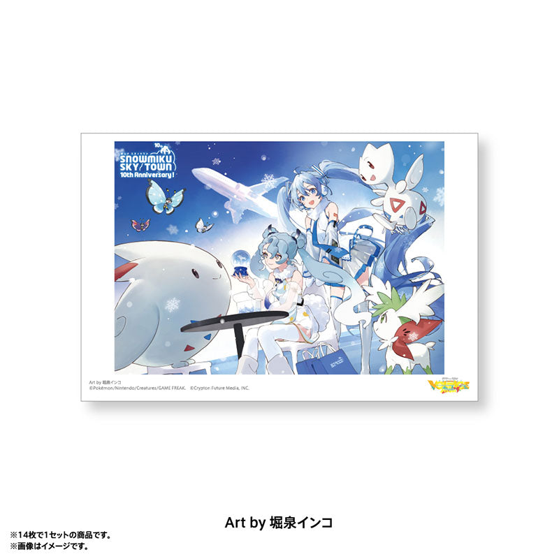 Pokémon feat. Hatsune Miku VOLTAGE Live! Postcard Set C (14 postcards)