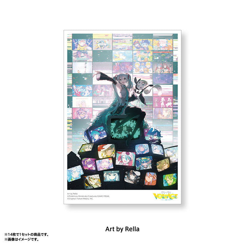 Pokémon feat. Hatsune Miku VOLTAGE Live! Postcard Set B (14 postcards)
