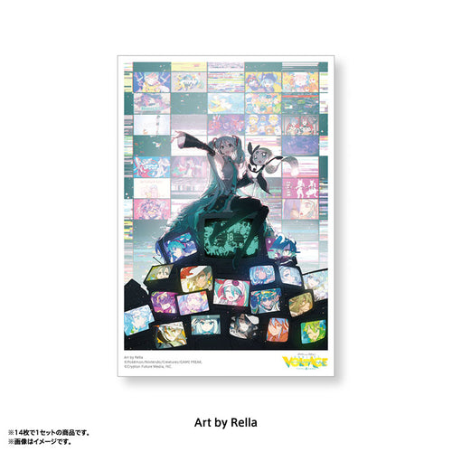 Pokémon feat. Hatsune Miku VOLTAGE Live! Postcard Set B (14 postcards)