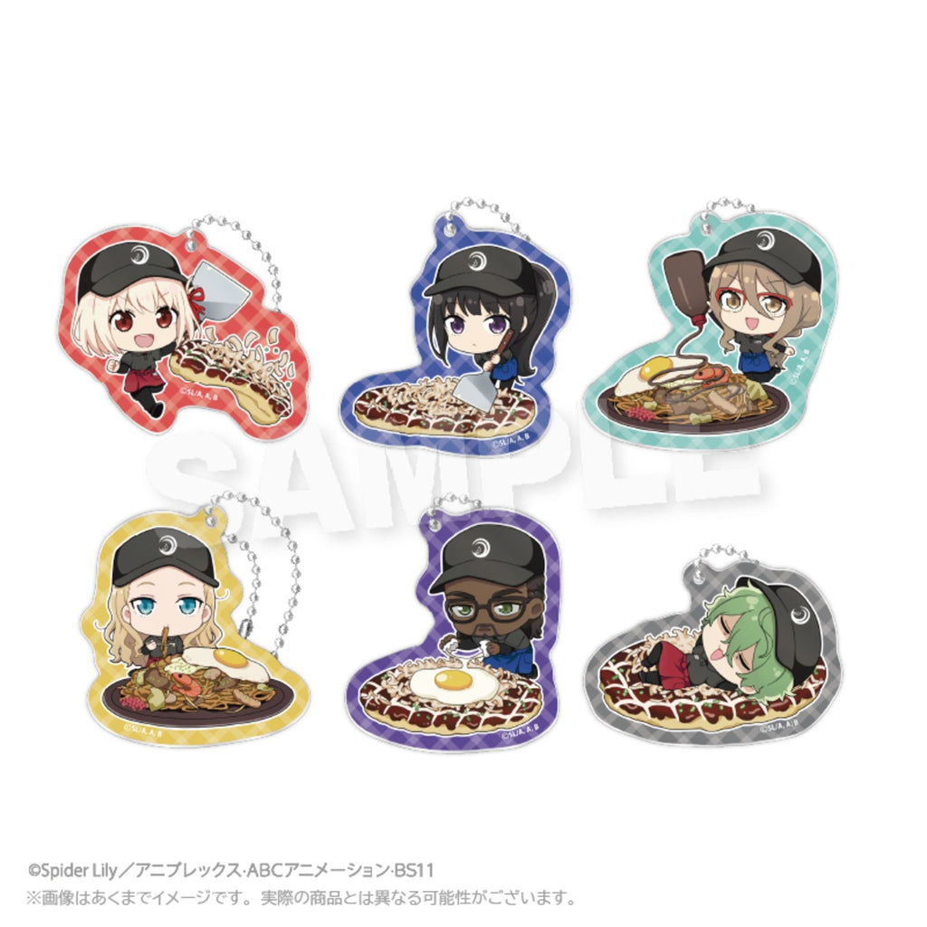 "Lycoris Recoil x Okonomiyaki Yukari" Trading Mini Character Keychains (Complete Box)