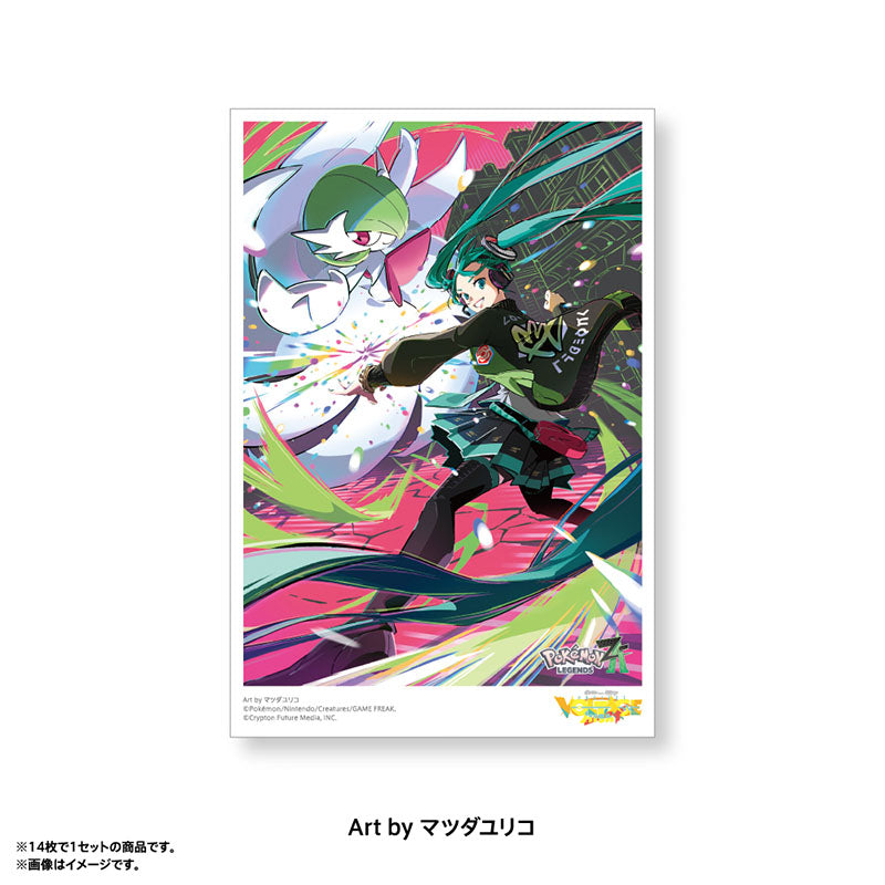 Pokémon feat. Hatsune Miku VOLTAGE Live! Postcard Set D (14 postcards)