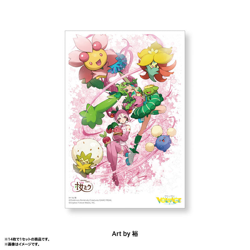 Pokémon feat. Hatsune Miku VOLTAGE Live! Postcard Set B (14 postcards)