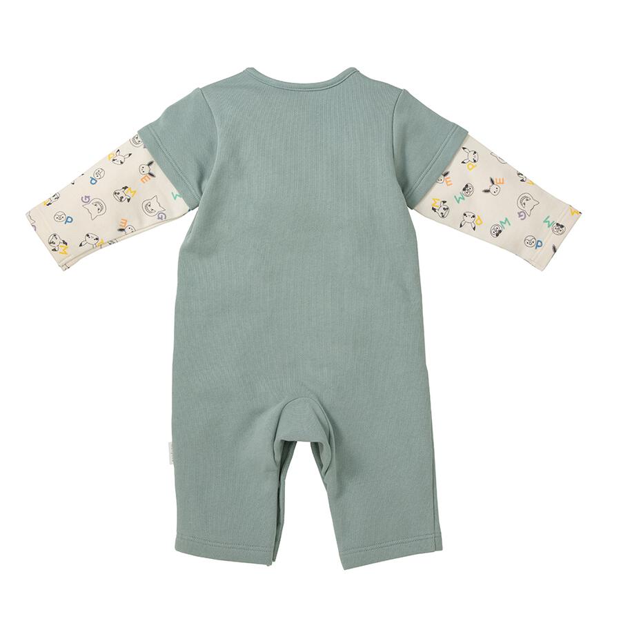 Monpoke Layered Long Sleeve Romper 70cm