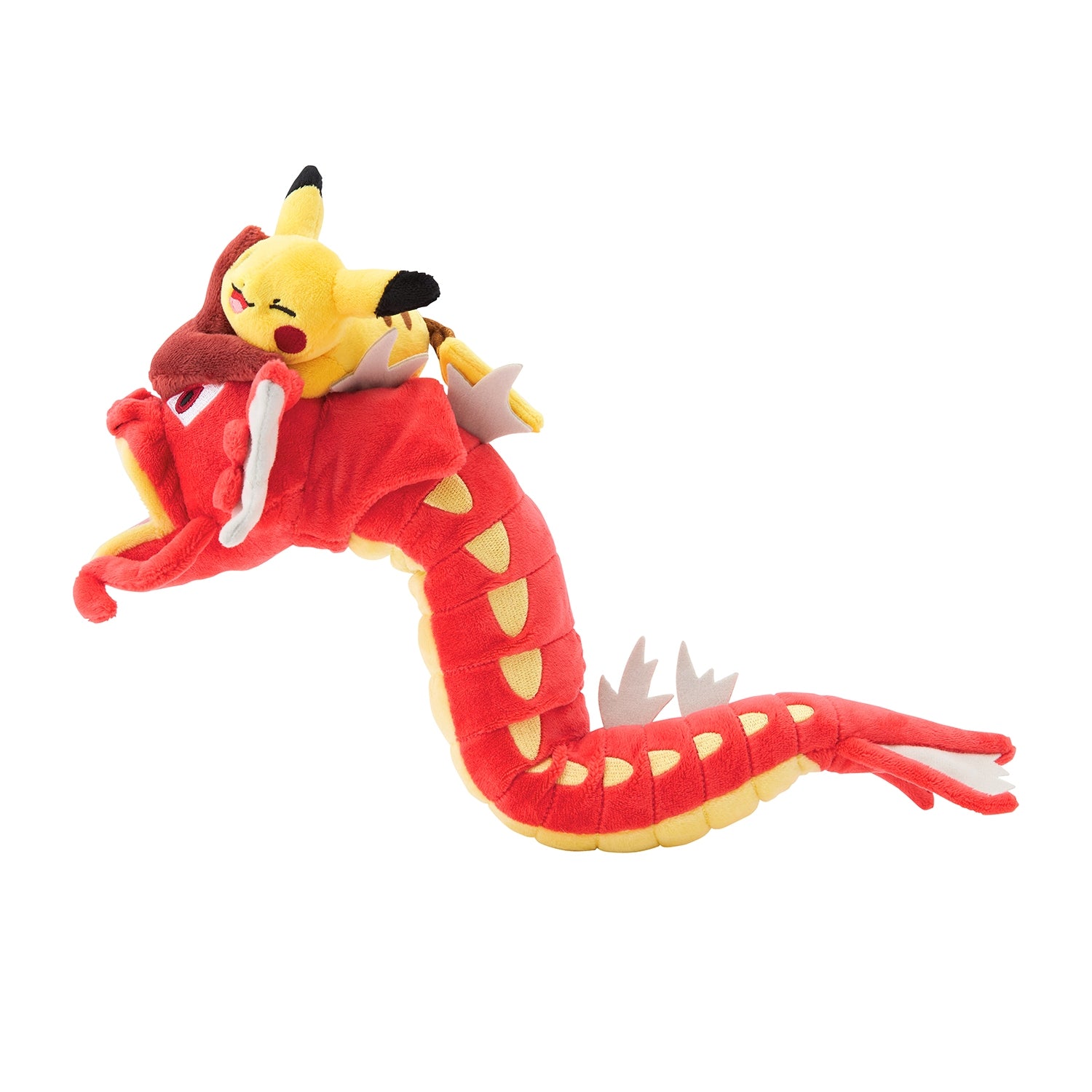 Pokémon Center Hiroshima R Red Gyarados and Pikachu Plush