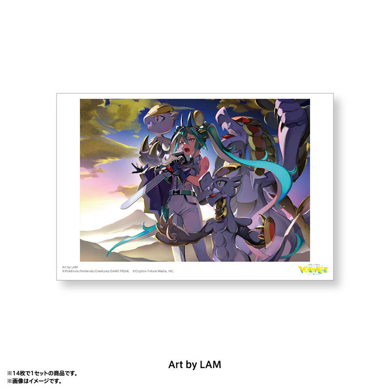 Pokémon feat. Hatsune Miku VOLTAGE Live! Postcard Set A (14 postcards)