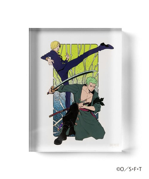 ONE PIECE × ZOZOTOWN ACRYLIC BLOCK STAND Zoro & Sanji