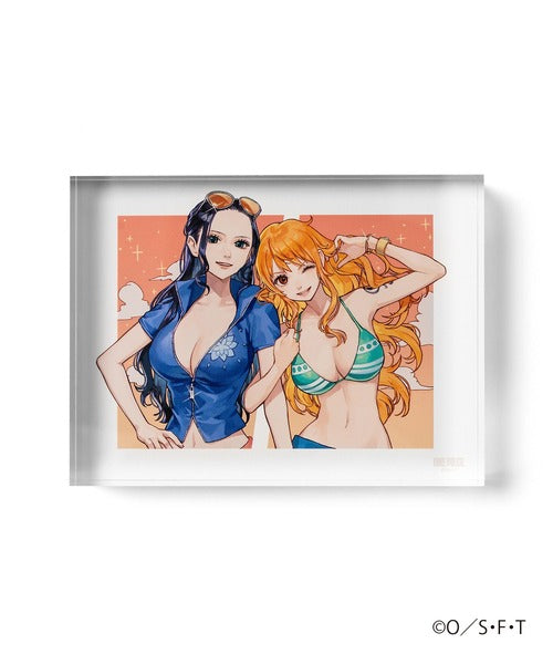 ONE PIECE × ZOZOTOWN ACRYLIC BLOCK STAND Nami & Robin