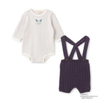 Monpoke Pants Set with Suspenders