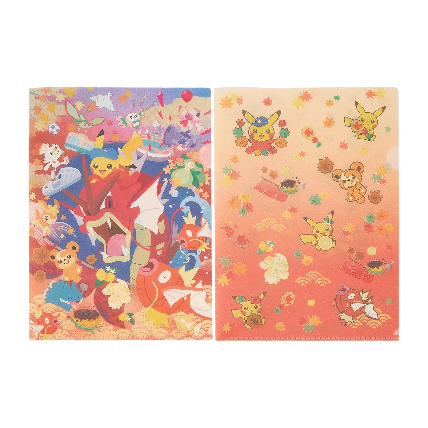 Pokémon Center Hiroshima R Set of 2 Japanese-style A4 Clear Files