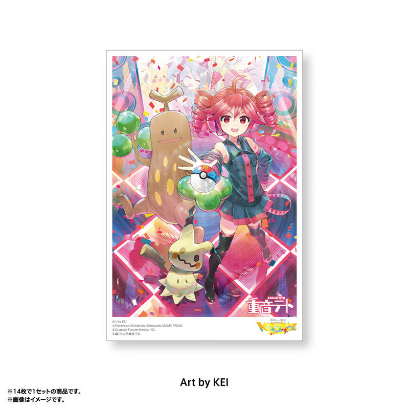 Pokémon feat. Hatsune Miku VOLTAGE Live! Postcard Set D (14 postcards)