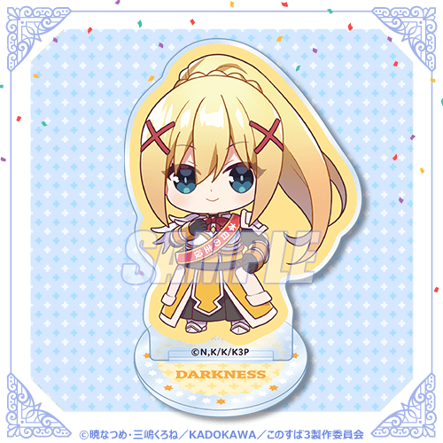 Konosuba: God's Blessing on this Wonderful World! "Darkness Birthday" Mini Acrylic Stand Darkness Today's Main Character Ver.