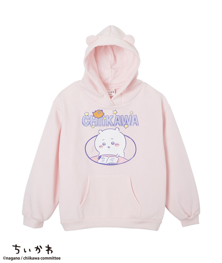 Chiikawa (Chiikawa) Girl's Pullover Parka Hoodie with Ears [Pink] (150cm and up)