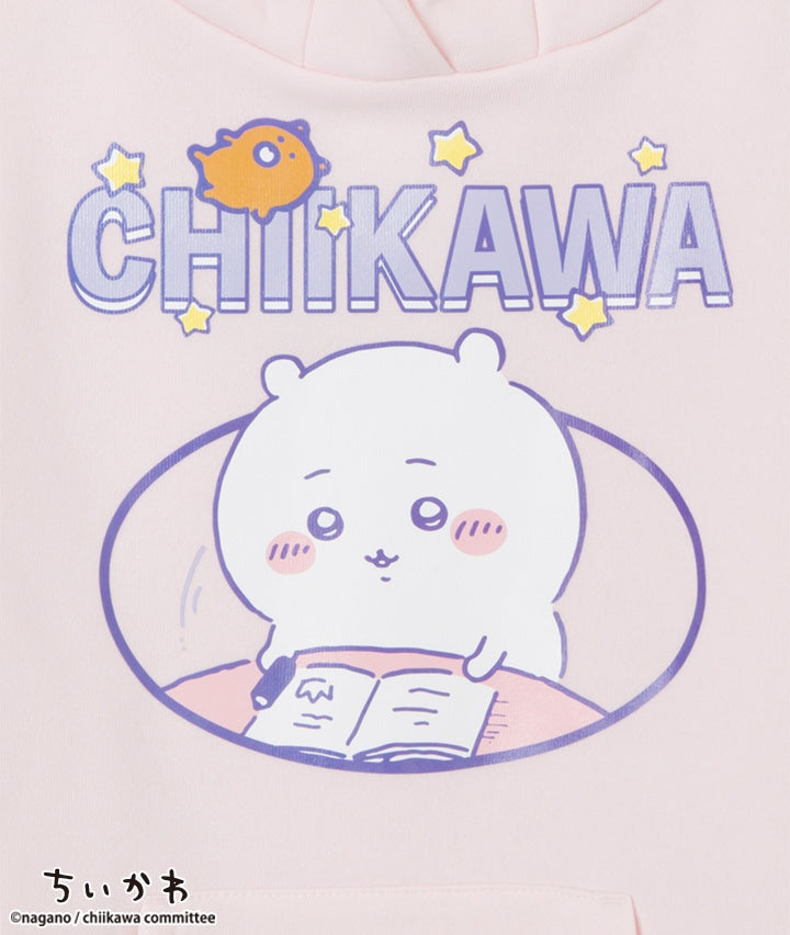 Chiikawa (Chiikawa) Girl's Pullover Parka Hoodie with Ears [Pink] (150cm and up)