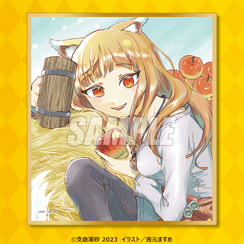 Dengeki Bunko 30th Anniversary "Spice and Wolf" Mini Colored Illustration Board