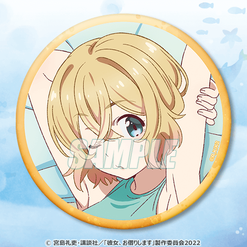 Rent-A-Girlfriend Swimsuit and Girlfriend 76mm Can Badge Collection