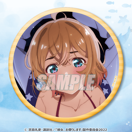 Rent-A-Girlfriend Swimsuit and Girlfriend 76mm Can Badge Collection