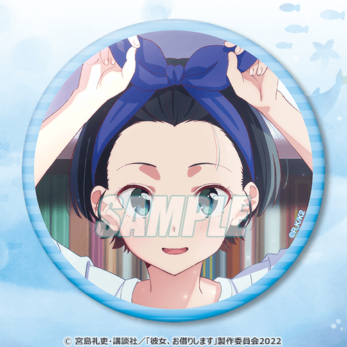 Rent-A-Girlfriend Swimsuit and Girlfriend 76mm Can Badge Collection