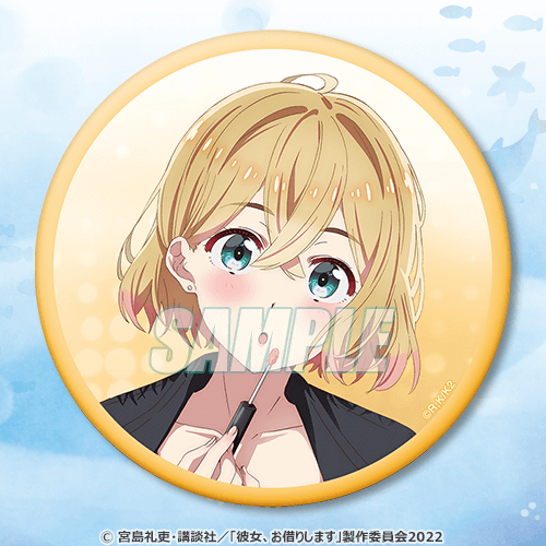 Rent-A-Girlfriend Swimsuit and Girlfriend 76mm Can Badge Collection