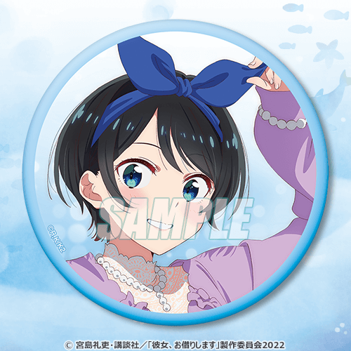 Rent-A-Girlfriend Swimsuit and Girlfriend 76mm Can Badge Collection