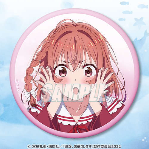 Rent-A-Girlfriend Swimsuit and Girlfriend 76mm Can Badge Collection