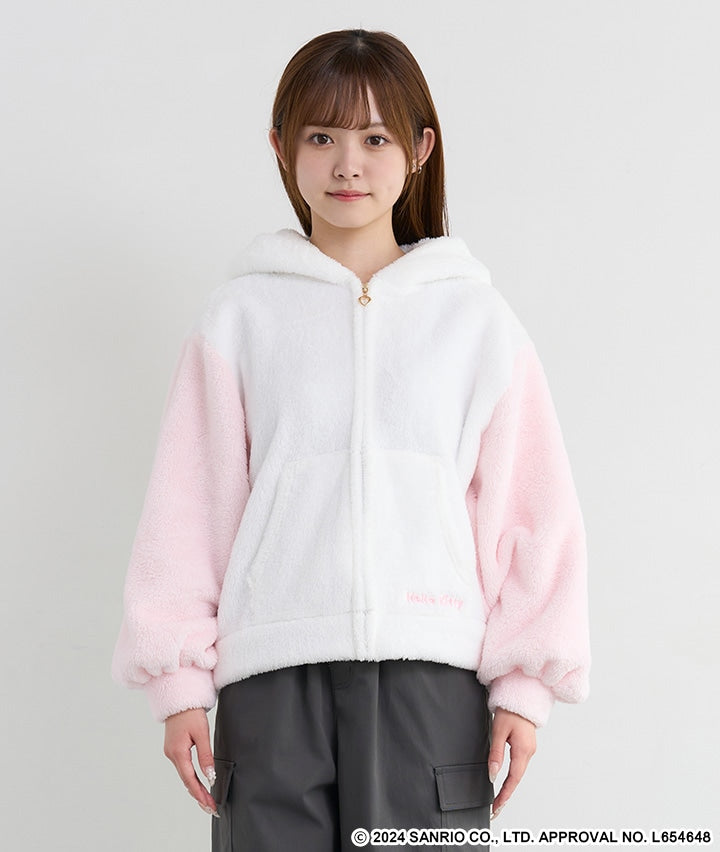 Sanrio Characters (Hello Kitty) "Wink" Cosplay Boa Parka Hoodie