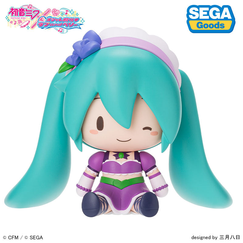 Hatsune Miku x Love and Berry: Dress Up and Dance! Fuwapuchi Chibi Figure Kirarin Purple