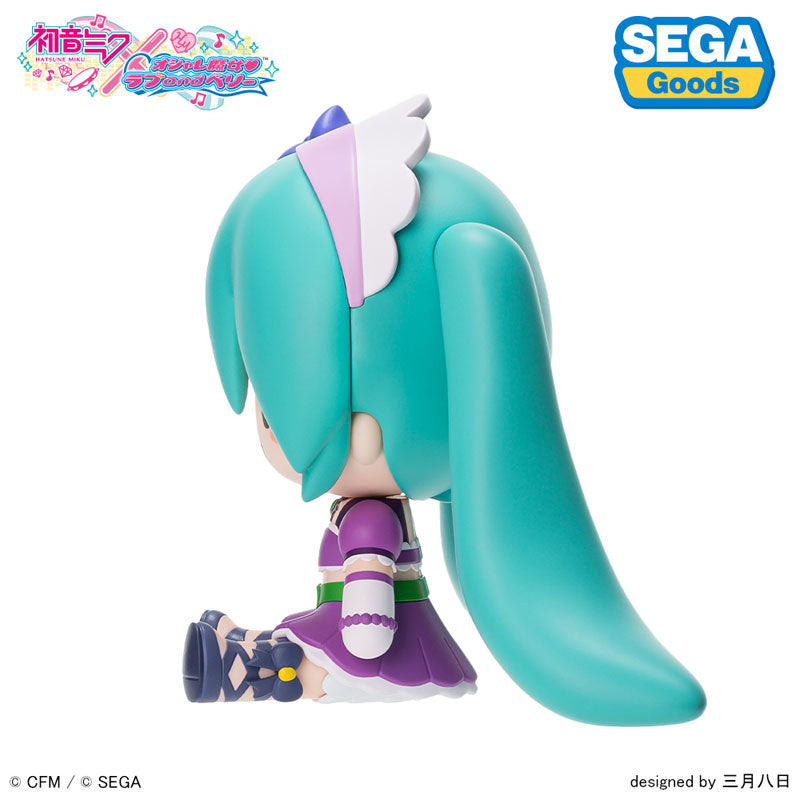 Hatsune Miku x Love and Berry: Dress Up and Dance! Fuwapuchi Chibi Figure Kirarin Purple