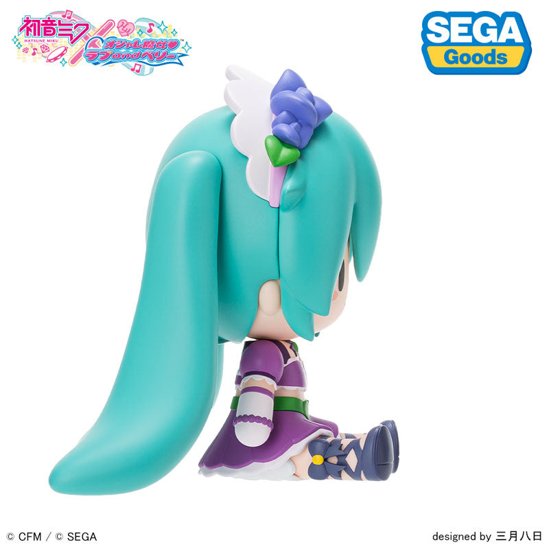 Hatsune Miku x Love and Berry: Dress Up and Dance! Fuwapuchi Chibi Figure Kirarin Purple