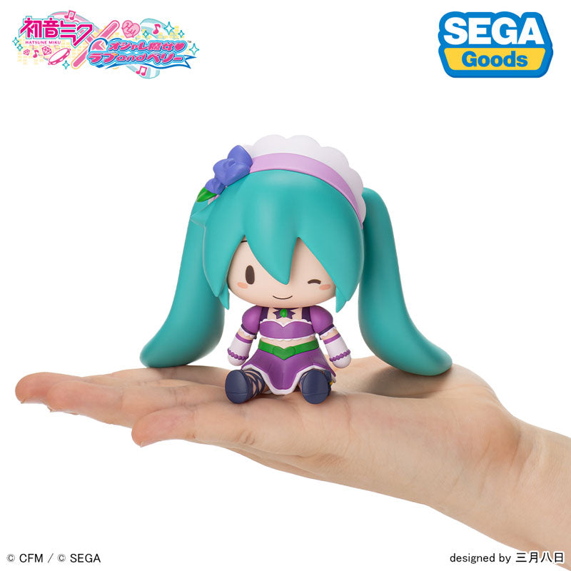 Hatsune Miku x Love and Berry: Dress Up and Dance! Fuwapuchi Chibi Figure Kirarin Purple