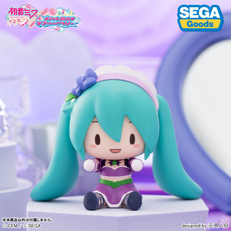 Hatsune Miku x Love and Berry: Dress Up and Dance! Fuwapuchi Chibi Figure Kirarin Purple